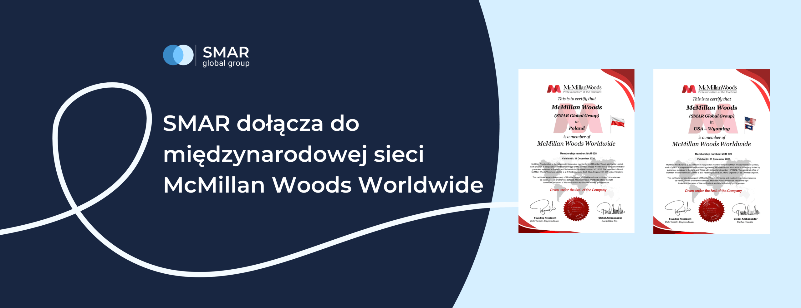 SMAR dołącza do międzynarodowej sieci McMillan Woods Worldwide