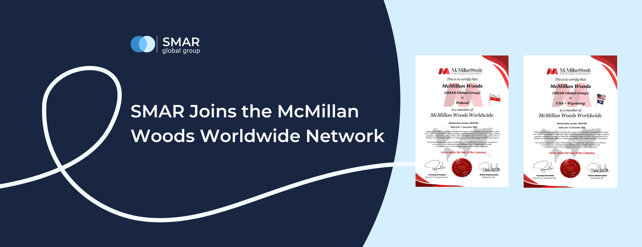SMAR joins the McMillan Woods Worldwide network in Poland and the US